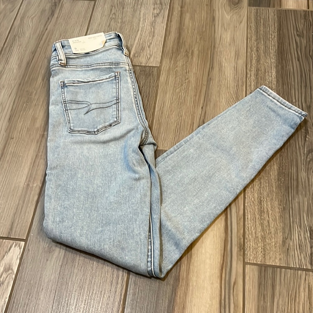 New Ladies American Eagle Hi Rise Next Level Stretch Jeggings size 0